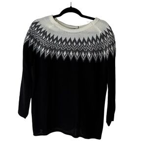 NWT Black and White Crew Neck Sweater From CCK Style